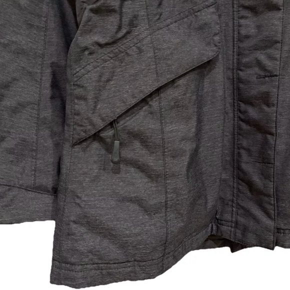 Women's North Face Hyvent Hooded Winter Jacket Charcoal Gray Size Small - Picture 3 of 11